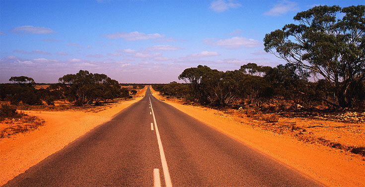Australia road nature
